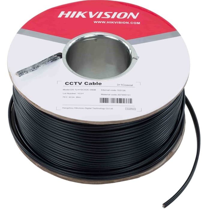 Hikvision 3+1 Cable 90 Meter Black DS-1LH1SCA3C-090B