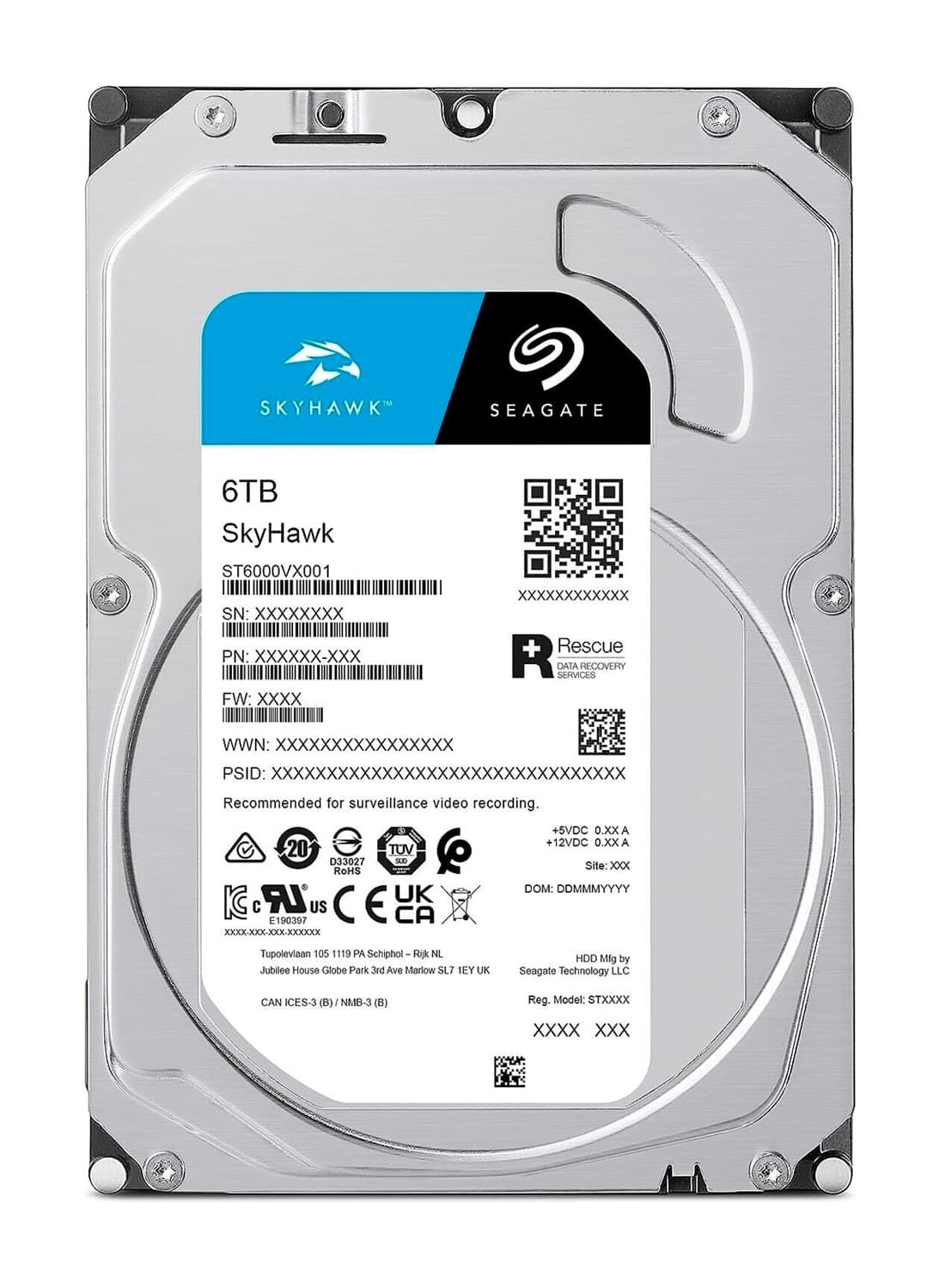 Seagate 6TB Skyhawk Hard Disk ST6000VX009