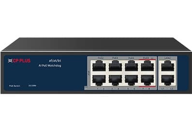 Cp Plus 8+2 Port POE Switch CP-ANW-HPU8H2-N12