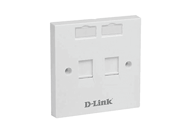 Dlink 2 Port Wallplate NFP-0WHI21