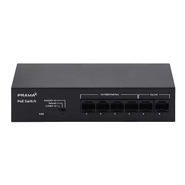 Prama 4+2 Port POE Switch PT-SW1U06P-E